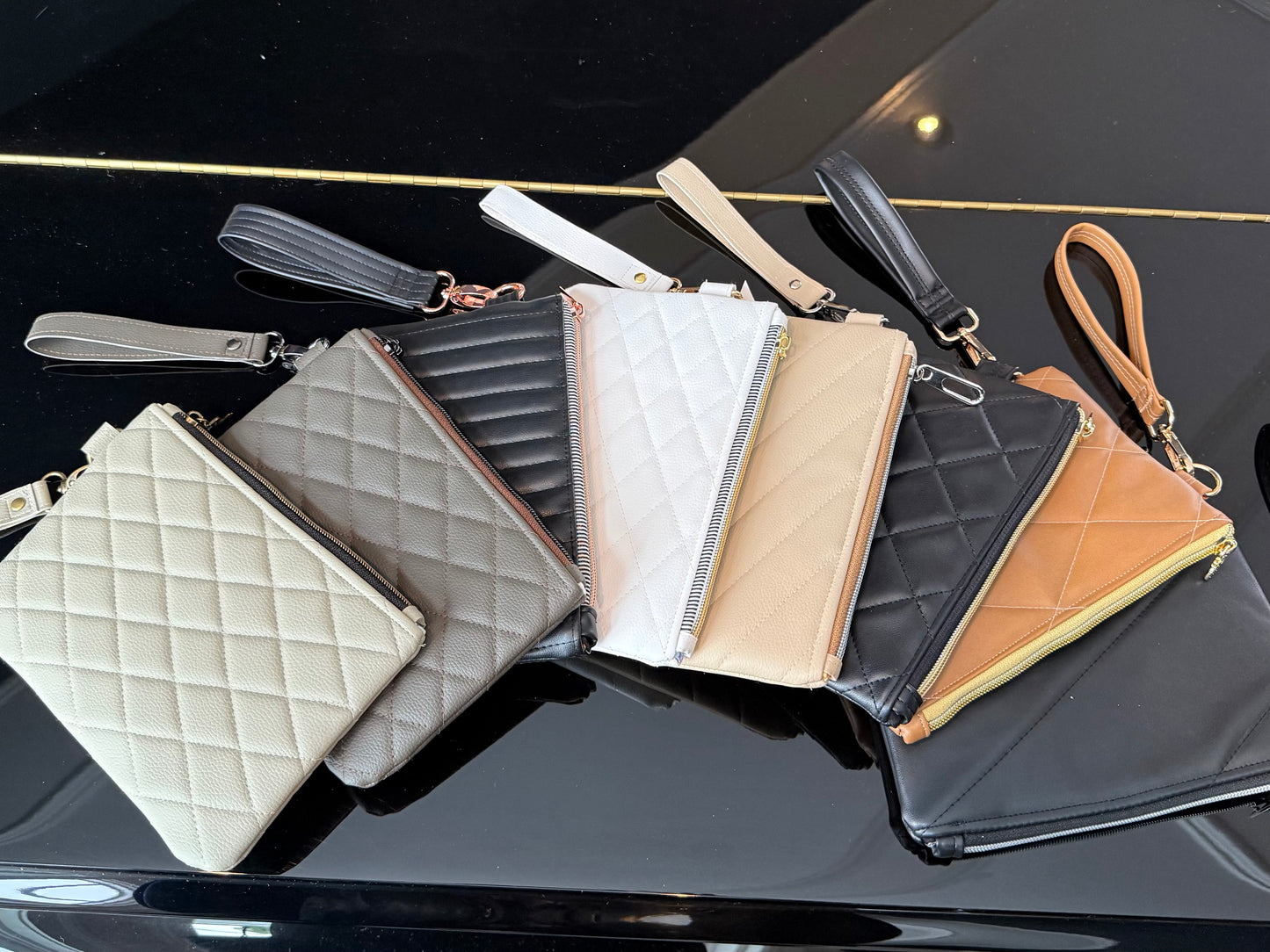 Large Bare Essentials Bag in Vegan leather.