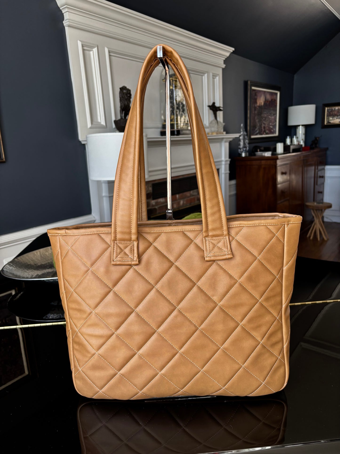 Vegan Leather Tote Bag