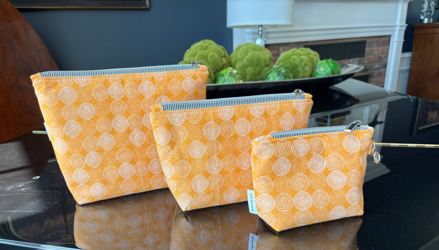 Box bottom pouches